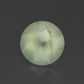 1,80 ctw natürlicher grüner Prehnit, Transparent, Transparent / Lichtdurchlässig
