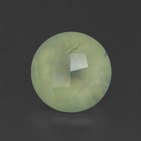 1,95 ctw natürlicher grüner Prehnit, Transparent, Transparent / Lichtdurchlässig