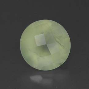 1,95 ctw natürlicher grüner Prehnit, Transparent, Transparent / Lichtdurchlässig