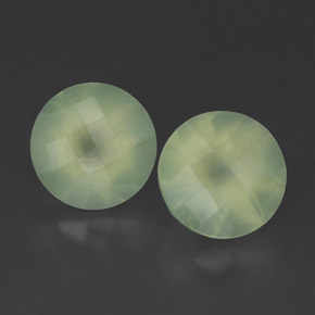  ct natürliche grüner Prehnit-Edelsteine, Transparent, Transparent / Lichtdurchlässig