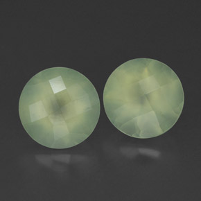  ct natürliche grüner Prehnit-Edelsteine, Transparent, Transparent / Lichtdurchlässig