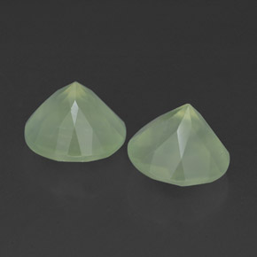  ct natürliche grüner Prehnit-Edelsteine, Transparent, Transparent / Lichtdurchlässig
