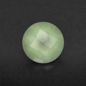 1,83 ctw natürlicher grüner Prehnit, Transparent, Transparent / Lichtdurchlässig