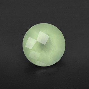 1,83 ctw natürlicher grüner Prehnit, Transparent, Transparent / Lichtdurchlässig