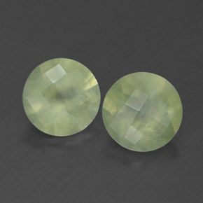  ct natürliche grüner Prehnit-Edelsteine, Transparent, Transparent / Lichtdurchlässig