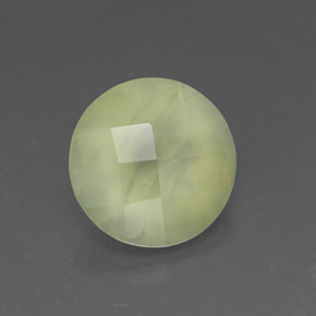 1,68 ctw natürlicher grüner Prehnit, Transparent, Transparent / Lichtdurchlässig
