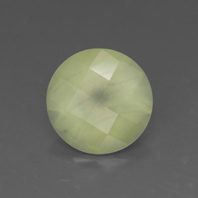 1,68 ctw natürlicher grüner Prehnit, Transparent, Transparent / Lichtdurchlässig