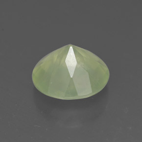 1,68 ctw natürlicher grüner Prehnit, Transparent, Transparent / Lichtdurchlässig