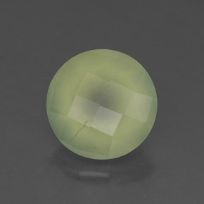 1,92 ctw natürlicher grüner Prehnit, Transparent, Transparent / Lichtdurchlässig