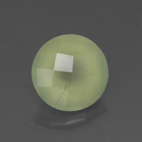 1,92 ctw natürlicher grüner Prehnit, Transparent, Transparent / Lichtdurchlässig
