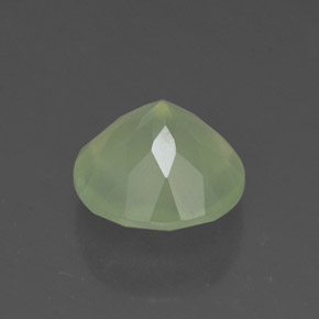 1,92 ctw natürlicher grüner Prehnit, Transparent, Transparent / Lichtdurchlässig