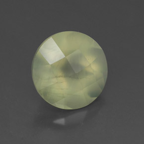 1,92 ctw natürlicher grüner Prehnit, Transparent, Transparent / Lichtdurchlässig