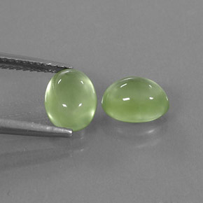  ct natürliche grüner Prehnit-Edelsteine, Transparent, Transparent / Lichtdurchlässig
