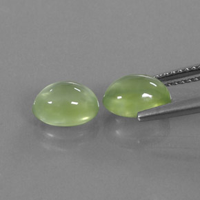  ct natürliche grüner Prehnit-Edelsteine, Transparent, Transparent / Lichtdurchlässig