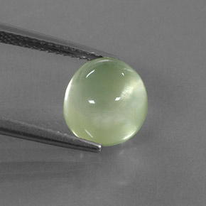 4,13 ctw natürlicher grüner Prehnit, Transparent, Transparent / Lichtdurchlässig