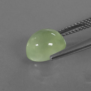 4,13 ctw natürlicher grüner Prehnit, Transparent, Transparent / Lichtdurchlässig