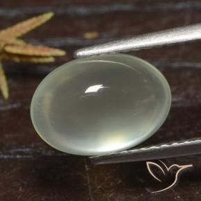 9,17 ctw natürlicher Olive Green  Prehnit, Oval, Transparent