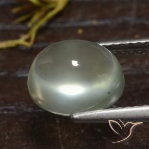 9,17 ctw natürlicher Medium Green  Prehnit, Oval, Transparent
