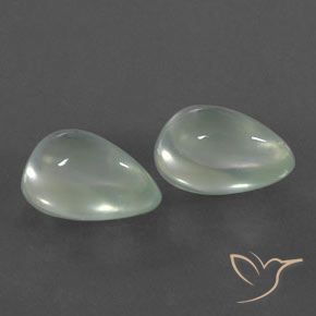 6.60 ct natürliche Sehr helles Grün Prehnit-Edelsteine, Birnenform, Transparent / Lichtdurchlässig