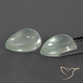 6.60 ct natürliche Sehr helles Grün Prehnit-Edelsteine, Birnenform, Transparent / Lichtdurchlässig