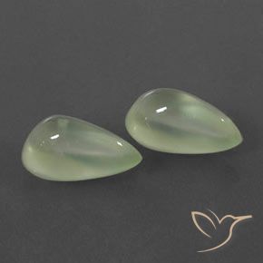 6.20 ct natürliche Pale Yellowish Green    Prehnit-Edelsteine, Birnenform, Transparent / Lichtdurchlässig
