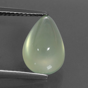 4,38 ctw natürlicher grüner Prehnit, Transparent, Transparent / Lichtdurchlässig
