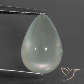 3.61ct Natürlicher Light Green  Prehnit, Birnenform, Transparent / Lichtdurchlässig