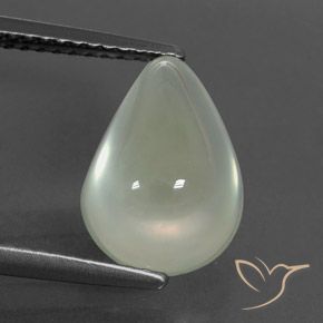 4.40ct Natürlicher Light Green  Prehnit, Birnenform, Transparent / Lichtdurchlässig