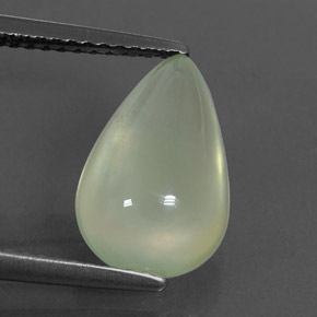 3,38 ctw natürlicher grüner Prehnit, Transparent, Transparent / Lichtdurchlässig