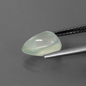 2,08 ctw natürlicher grüner Prehnit, Transparent, Transparent / Lichtdurchlässig