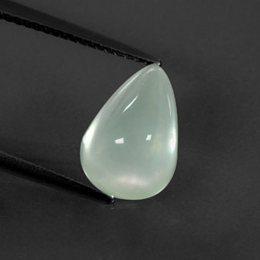 3,84 ctw natürlicher grüner Prehnit, Transparent, Transparent / Lichtdurchlässig