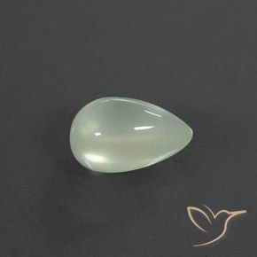 9,17 ctw natürlicher Light Hazel Green    Prehnit, Birnenform, Transparent / Lichtdurchlässig