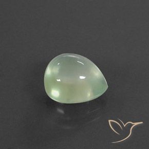 9,17 ctw natürlicher Pale Yellowish Green    Prehnit, Birnenform, Transparent / Lichtdurchlässig