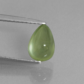 1,31 ctw natürlicher grüner Prehnit, Transparent, Transparent / Lichtdurchlässig