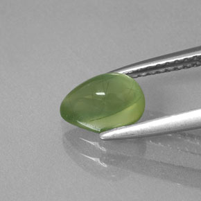 1,31 ctw natürlicher grüner Prehnit, Transparent, Transparent / Lichtdurchlässig