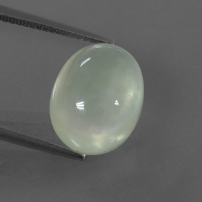8,89 ctw natürlicher grüner Prehnit, Transparent, Transparent / Lichtdurchlässig