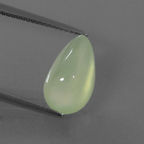 5,93 ctw natürlicher grüner Prehnit, Transparent, Transparent / Lichtdurchlässig