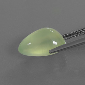 5,93 ctw natürlicher grüner Prehnit, Transparent, Transparent / Lichtdurchlässig