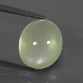 4,97 ctw natürlicher grüner Prehnit, Transparent, Transparent / Lichtdurchlässig
