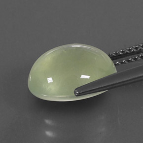 4,97 ctw natürlicher grüner Prehnit, Transparent, Transparent / Lichtdurchlässig