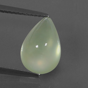 4,75 ctw natürlicher grüner Prehnit, Transparent, Transparent / Lichtdurchlässig