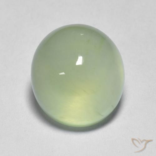 9,17 ctw natürlicher Pale Pear Green  Prehnit, Oval, Transparent