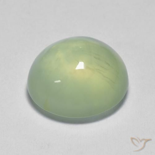 9,17 ctw natürlicher Pale Pear Green  Prehnit, Oval, Transparent