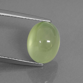 4,46 ctw natürlicher grüner Prehnit, Transparent, Transparent / Lichtdurchlässig