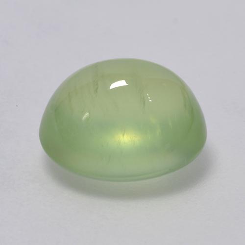 3,11 ctw natürlicher grüner Prehnit, Oval Schliff, Transparent