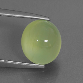 2,28 ctw natürlicher grüner Prehnit, Transparent, Transparent / Lichtdurchlässig