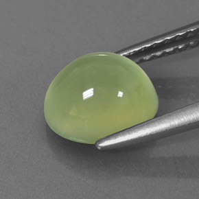 2,28 ctw natürlicher grüner Prehnit, Transparent, Transparent / Lichtdurchlässig