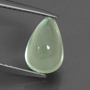 2,35 ctw natürlicher grüner Prehnit, Transparent, Transparent / Lichtdurchlässig
