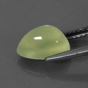 2,38 ctw natürlicher grüner Prehnit, Transparent, Transparent / Lichtdurchlässig