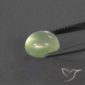 9,17 ctw natürlicher Lime Green  Prehnit, Oval, Transparent / Lichtdurchlässig